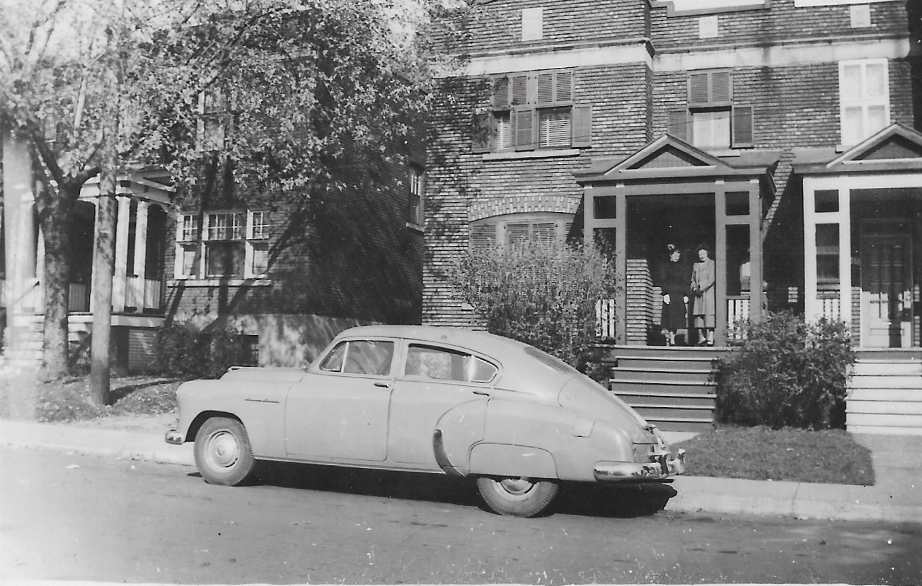Outside 3429 Beaconsfield Ave c 1942