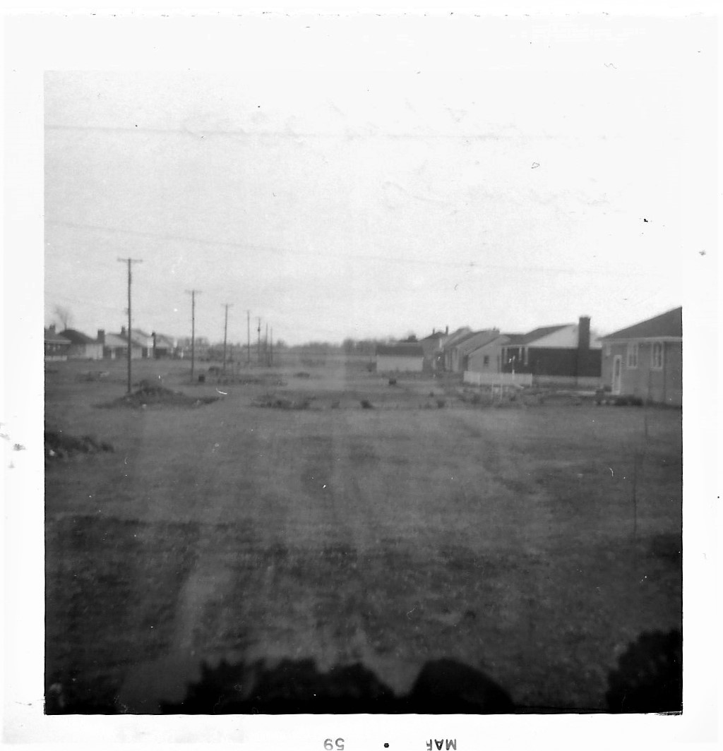 Backyard view 2300 Georgina Dr, May 1959